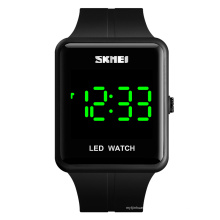 Skmei 1541 mode led lumière affichage lumineux montre hommes en plastique numérique